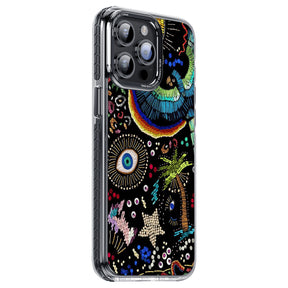 Geek Case with Dragon Pattern With Glitter Pattern
