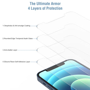 Tempered Glass Screen Protector For iPhone Full Series