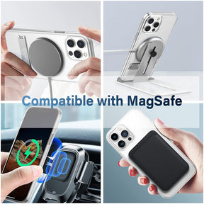 Matte white Magnetic Kickstand Case