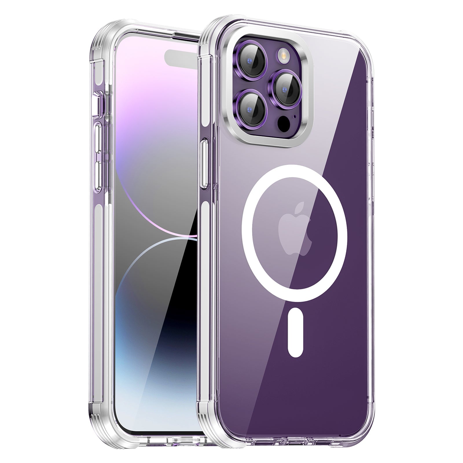 UV Printing 9 butterfly Crystal & White TPE Bumper Case